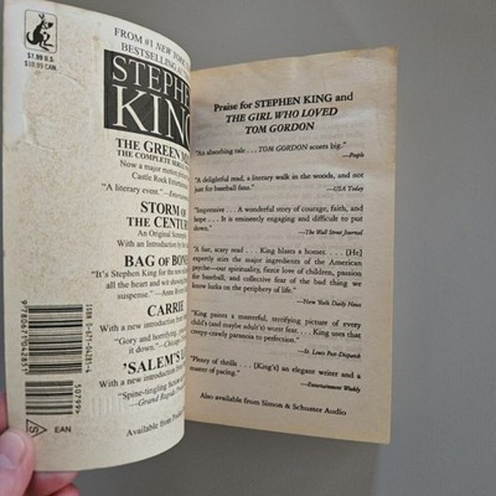 The Girl Who Loved Tom Gordon - Stephen King - Paperback Book - Horror Thriller - Picture 7 of 10